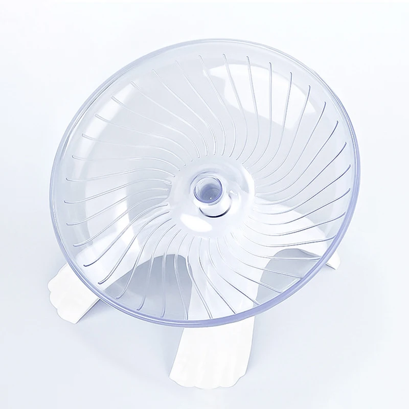 Hamster Running Disc Toy Sport Running Silent Transparent Small Pet Rotatory Jogging Wheel Wheel Toys Pet Hamster Cage Supplies