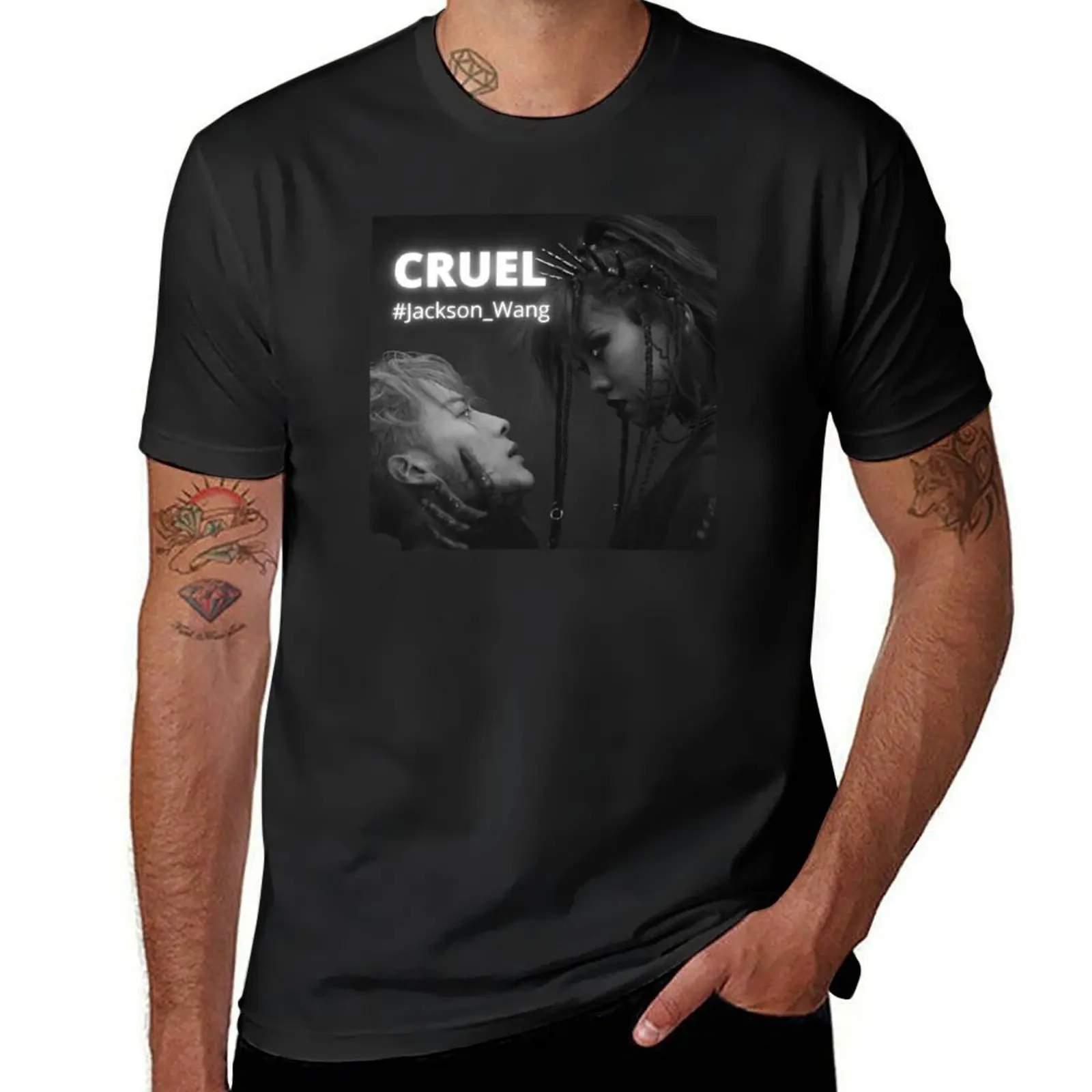 New cruel song by Jackson Wang T-Shirt vintage clothes anime hippie clothes mens t shirts