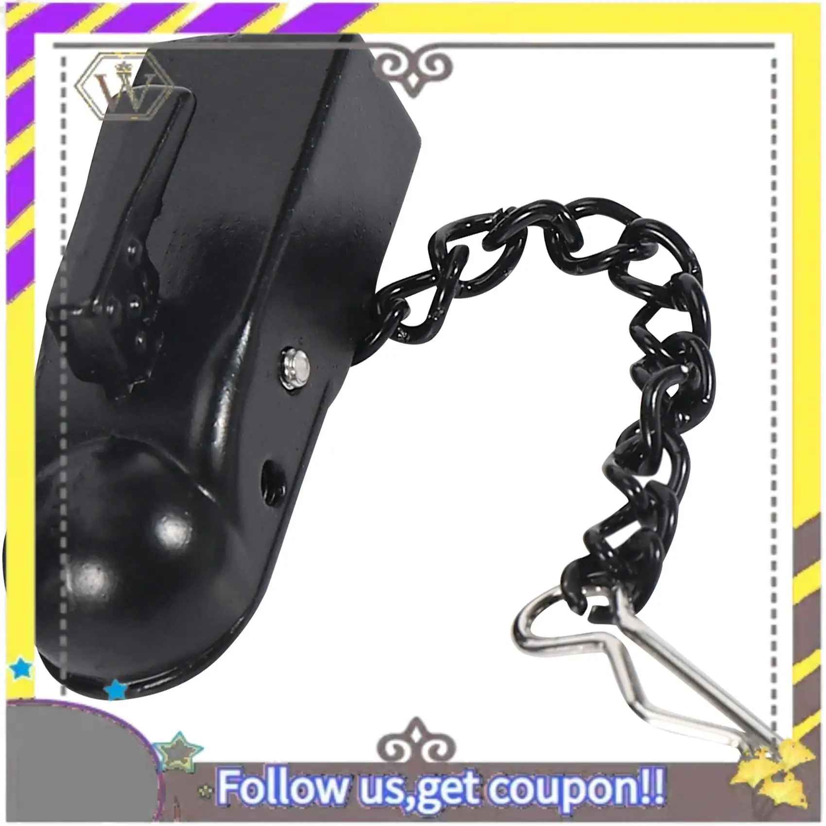 ABXV- Gancio per rimorchio con gancio in metallo per SCX10 90046 Traxxas TRX4 1/10 RC Crawler Car Modello di auto telecomandata per Baby Kid