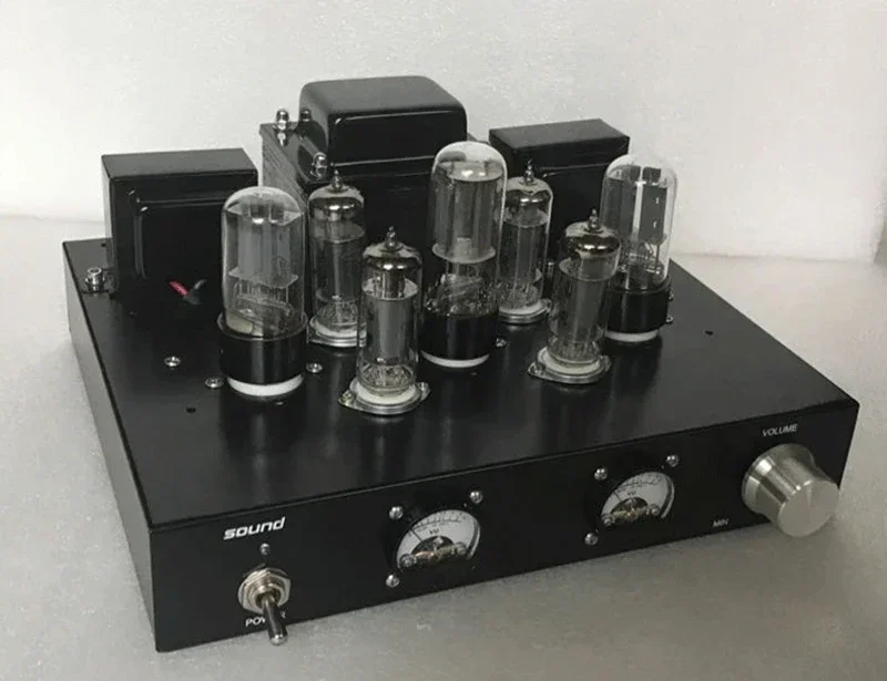 新品完成 HiFi 5u4c 6H8C プッシュ 6P1 真空管アンプ クラス A シングルエンド ステレオ パワーアンプ 6.8Wx2