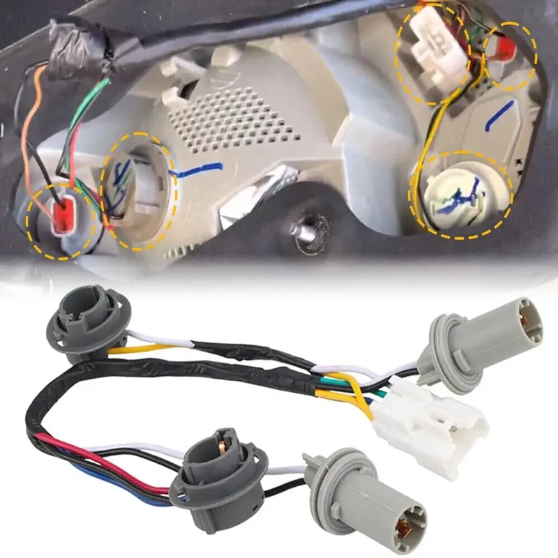 

Rear Tail Light Lamp Socket Wiring Harness For 2011-2014 Hyundai Sonata Sedan 4-Door 2.0L 2.4L 92450-3Q000 924503Q000 Parts