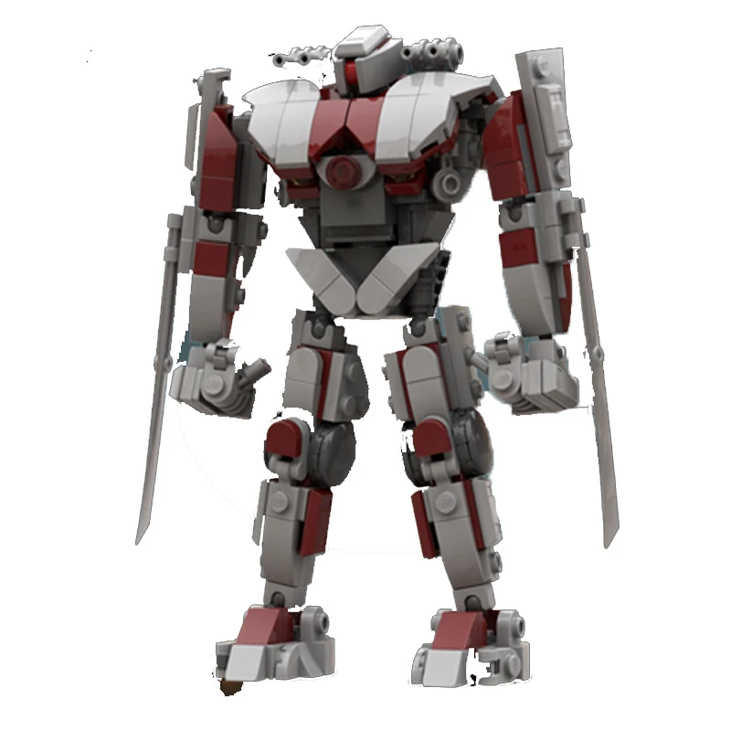 [308PCS] Customized MOC Iron Flame Mech Creative Building Blocks Set STEM Educational Toys DIY Construction Model Kit Birthday