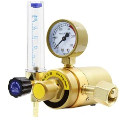 Co2 Pressure Regulator Regulator with Dual Gas Filter Pressure Reducer Electric Heating Heated Welding Pressure Gauge 36V/220V