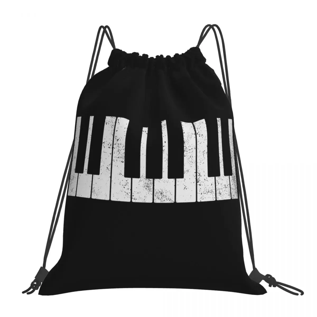 

Pianist Piano Backpacks Casual Portable Drawstring Bags Drawstring Bundle Pocket Sundries Bag BookBag For Travel Students