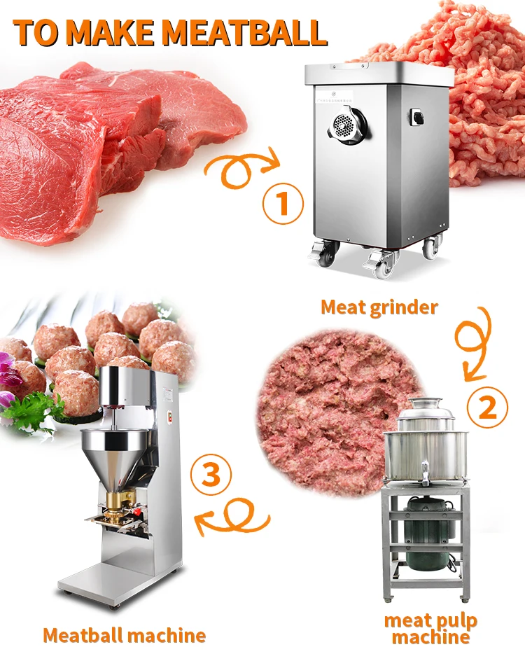 Top Quality Commercial China Fishball Meat Ball Electric Beater Meatball Beating Machine Fish Meat Ball Beating Machine