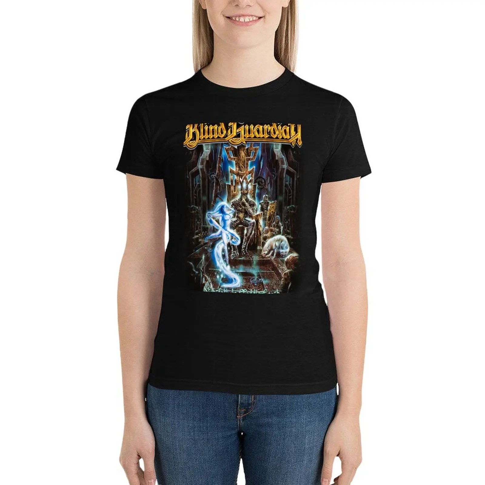 Blind Guardian - Nightfall In Middle Earth T-Shirt Aesthetic clothing cute tops Woman fashion