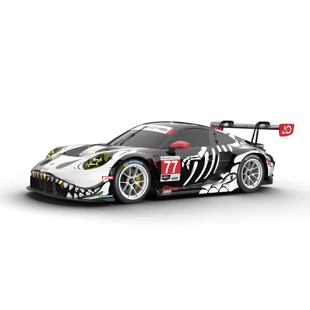 Em estoque MINI GT 1:64 Porsche 911 GT3 R # 77 GTD PRO AO Racing