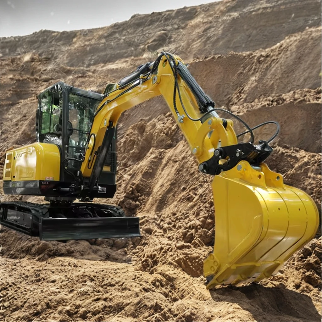 Wholesale Excavator Fine Quality Mini Bucket Capacity Excavator  Engine Extra Heavy Duty Bucket Crawler Moving Excavator