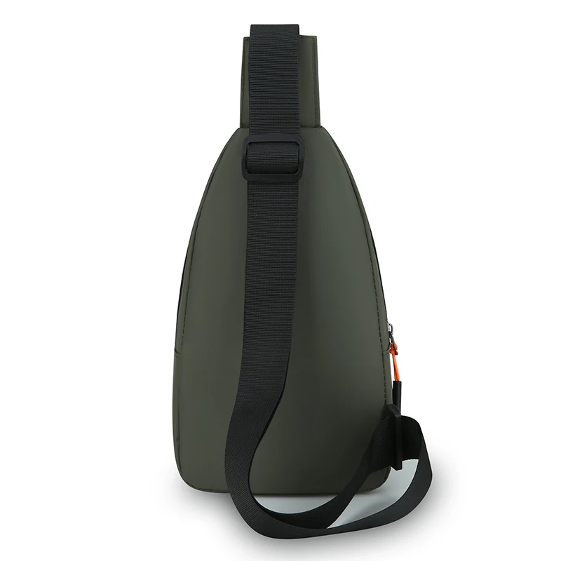 Men Chest Bag Lightweight Oxford Crossbody Bag Casual Daily Commute Purse with Adjustable Strap and Multi Zipper Pocket