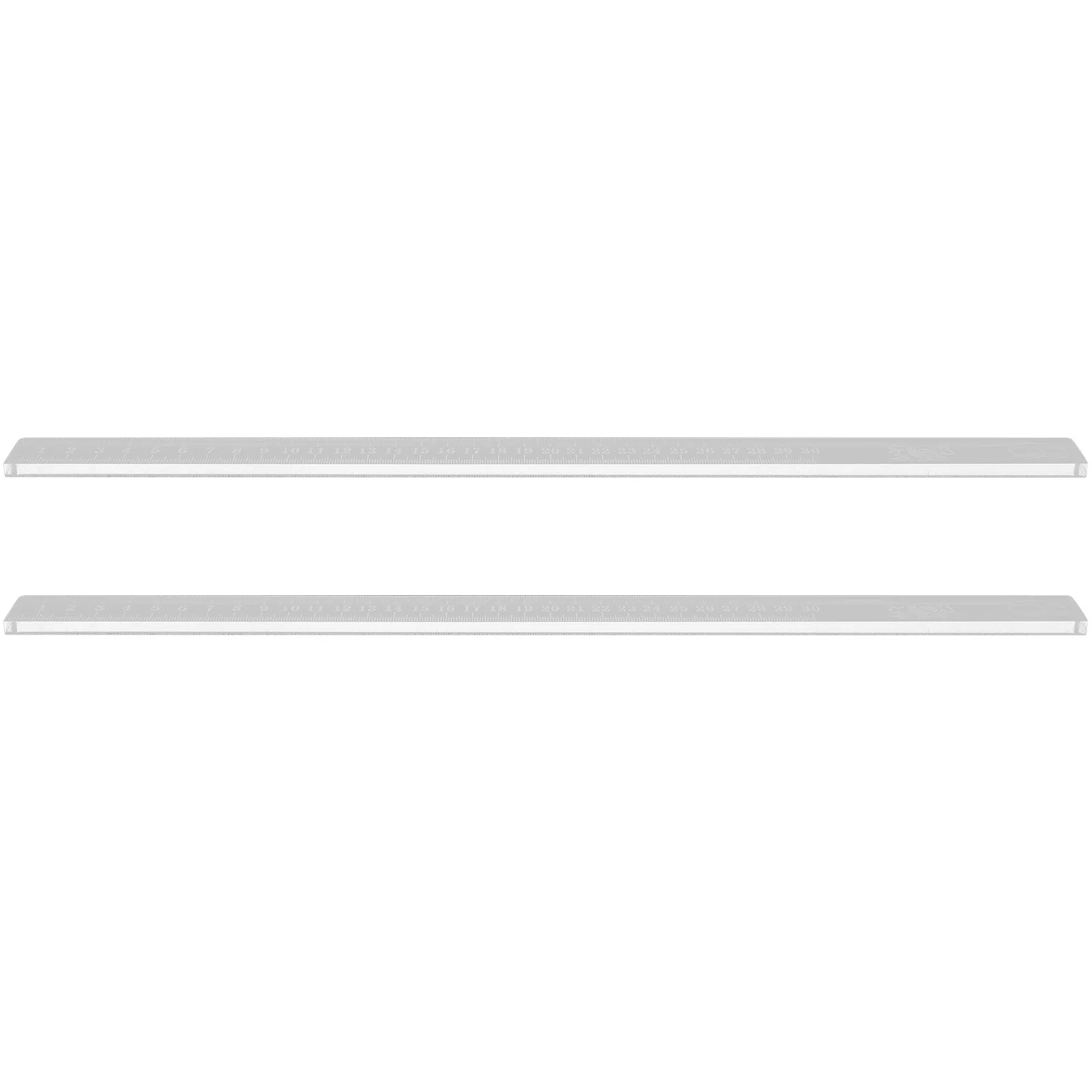 

1Pair Biscuit Balance Ruler Transparent Measuring Dough Roller Guide Baking Tools Dough Thickness Leveling Ruler Cookie