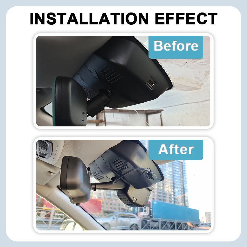 4K 2160P Plug and Play UHD Dash Cam Camera Night Vision for Great Wall Haval F7 2018-2025 Loop recording Video recorder