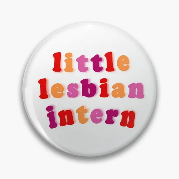 Little Lesbian Intern  Soft Button Pin Badge Jewelry Lapel Pin Women Lover Metal Collar Creative Funny Gift Hat Clothes Fashion