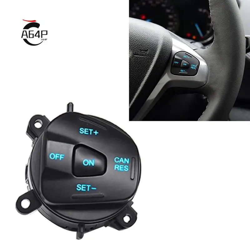 

A64P-Car LED Steering Wheel Right Cruise Control Switch Button For Ford Fiesta MK7 MK8 Escort Ecosport 2013-2015