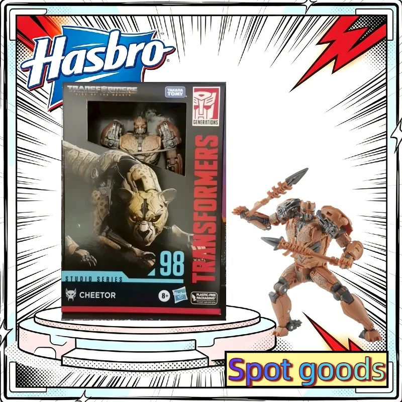 【Spot goods】Cheetor Hasbro Action Figure, Studio Series SS-98 ROTB Voyager Class Deformable Robot Model, Collectible Toy Gift