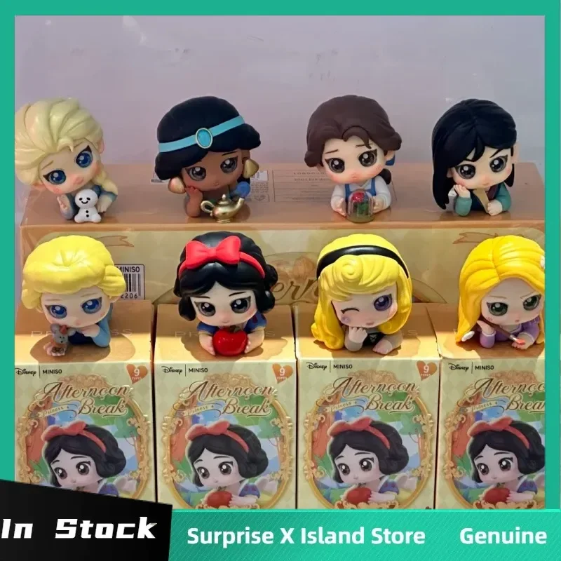 

Genuine Disney Princess Afternoon Resting Series Blind Box Cute Anime Figure Doll Trendy Model Ornament Girl Birthday Gift Toys