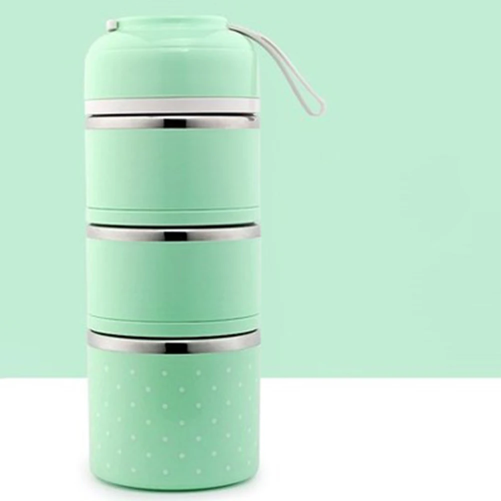 

2Pcs/Set Premium Quality 3-Layer Insulated Portable Stainless Steel Lunch Box Bento Container With Bag