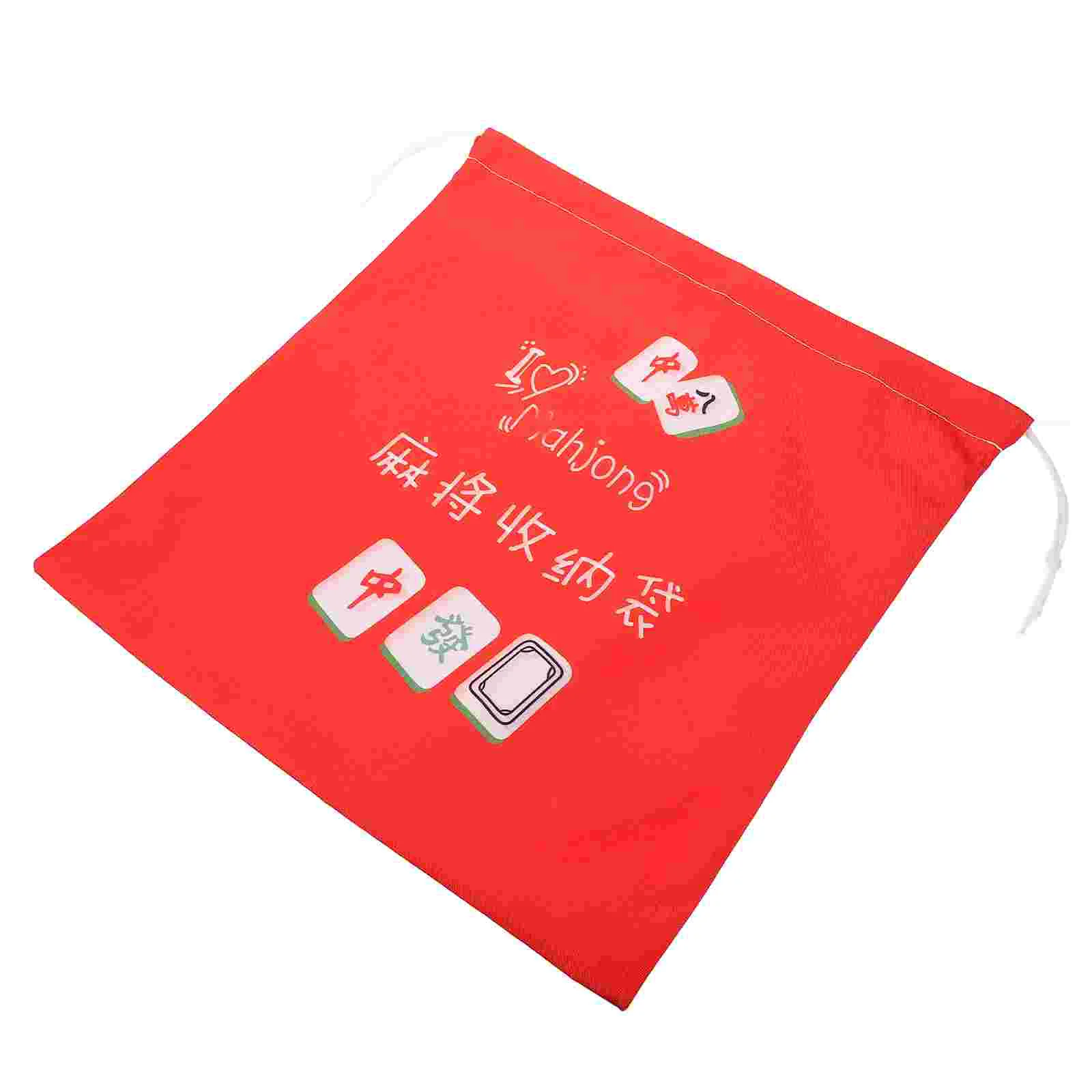 Mahjong Storage Bag Bags Pouch Drawstring Gift Holder Jewelry Oxford Cloth Portable Large