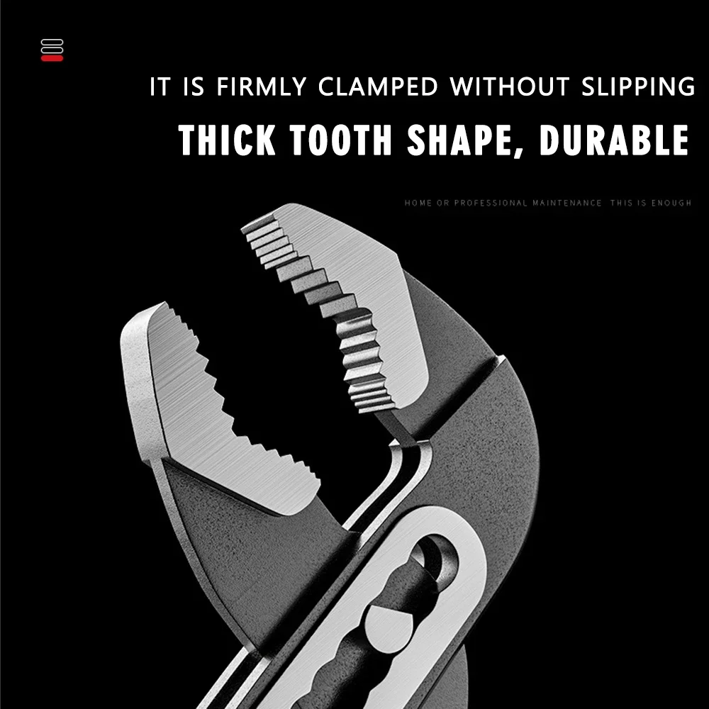 【2025 جديد】 كماشة مضخة مياه 8 بوصة 6 أوضاع قابلة للتعديل حتى 68 مم كماشة مفصل الأخدود لإصلاح الأنابيب المنزلية وأدوات السباكة