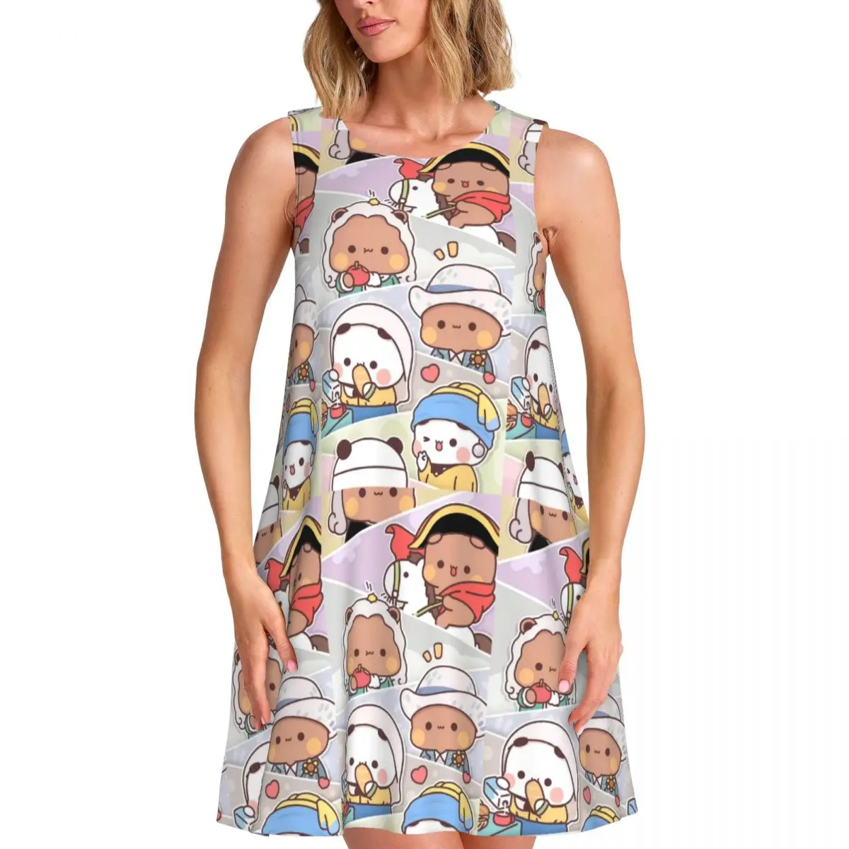 

Женские летние платья без рукавов Bubu и Dudu на заказ, повседневные сарафаны, пляжные накидки, платье без рукавов для пляжных путешествий