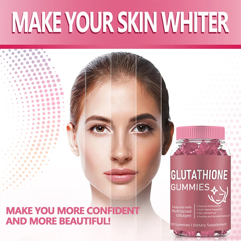 

Skin Whitening Glutathione Gummies Health Supplement Beauty Vitamins And Minerals for Inner Radiance