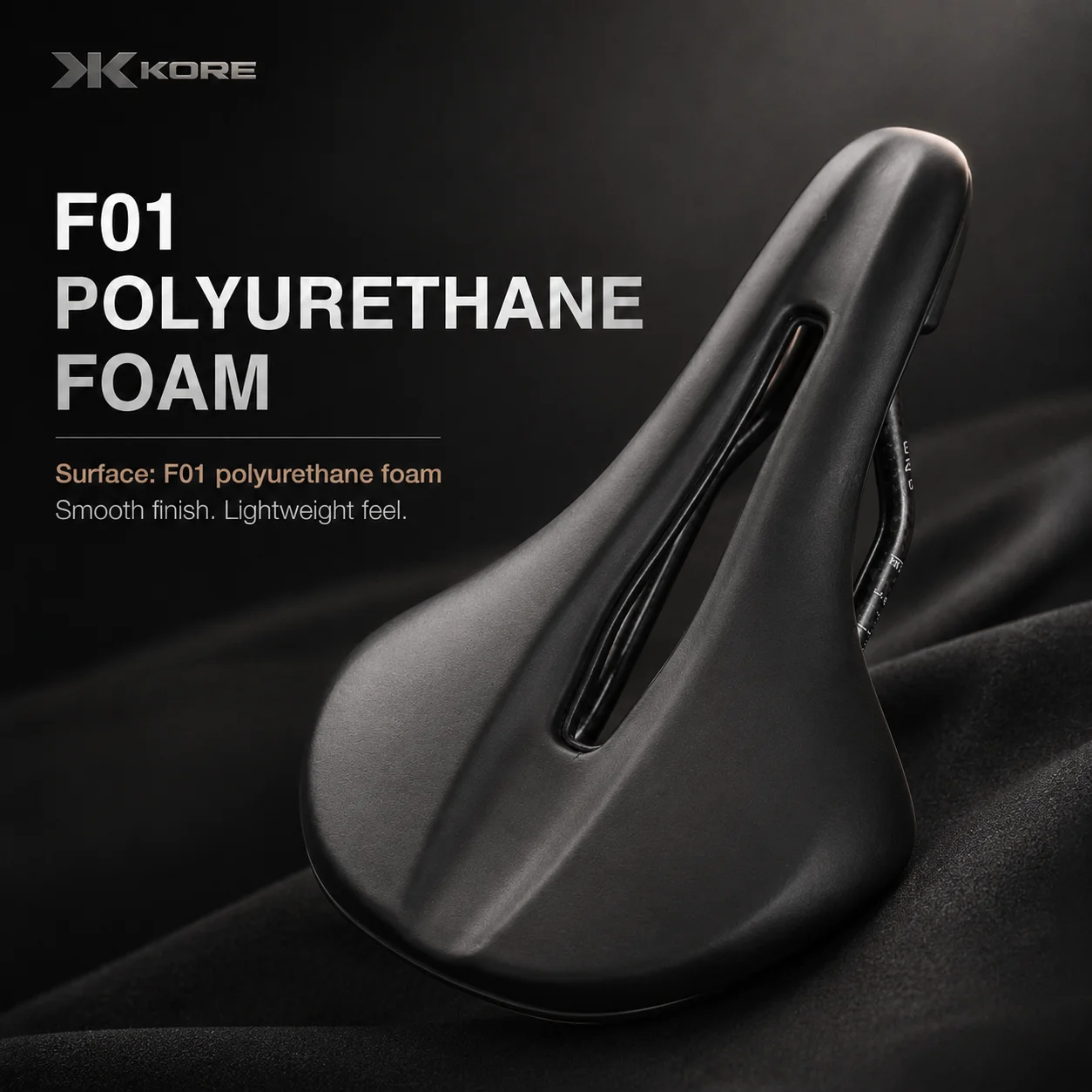 KORE 160g Ultralight Carbon Rail Bike Saddle Hollow PU Leather Breathable Road Bicycle Seat Comfort Cushion 245*140/150mm