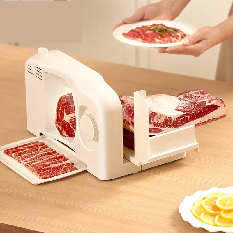 Electric Mutton Roll Slicer Small Frozen Meat Fat Beef Meat Slicer Household Meat Slicer