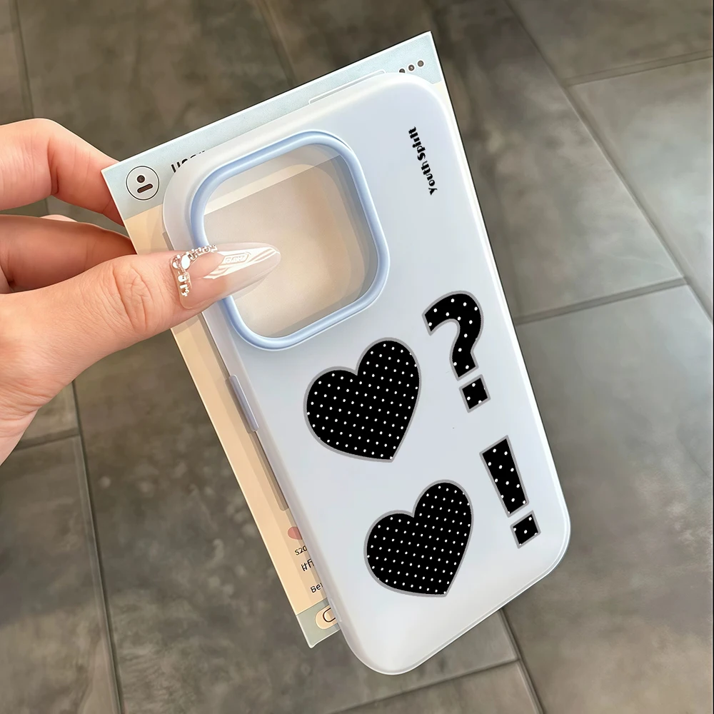 Polka Dot Herz Kreativhülle für Samsung Galaxy S21 S25 S24 S23 Ultra S22 Plus FE A56 A55 A54 A36 A35 A34 5G Stoßfeste Schutzhülle – Detail 2