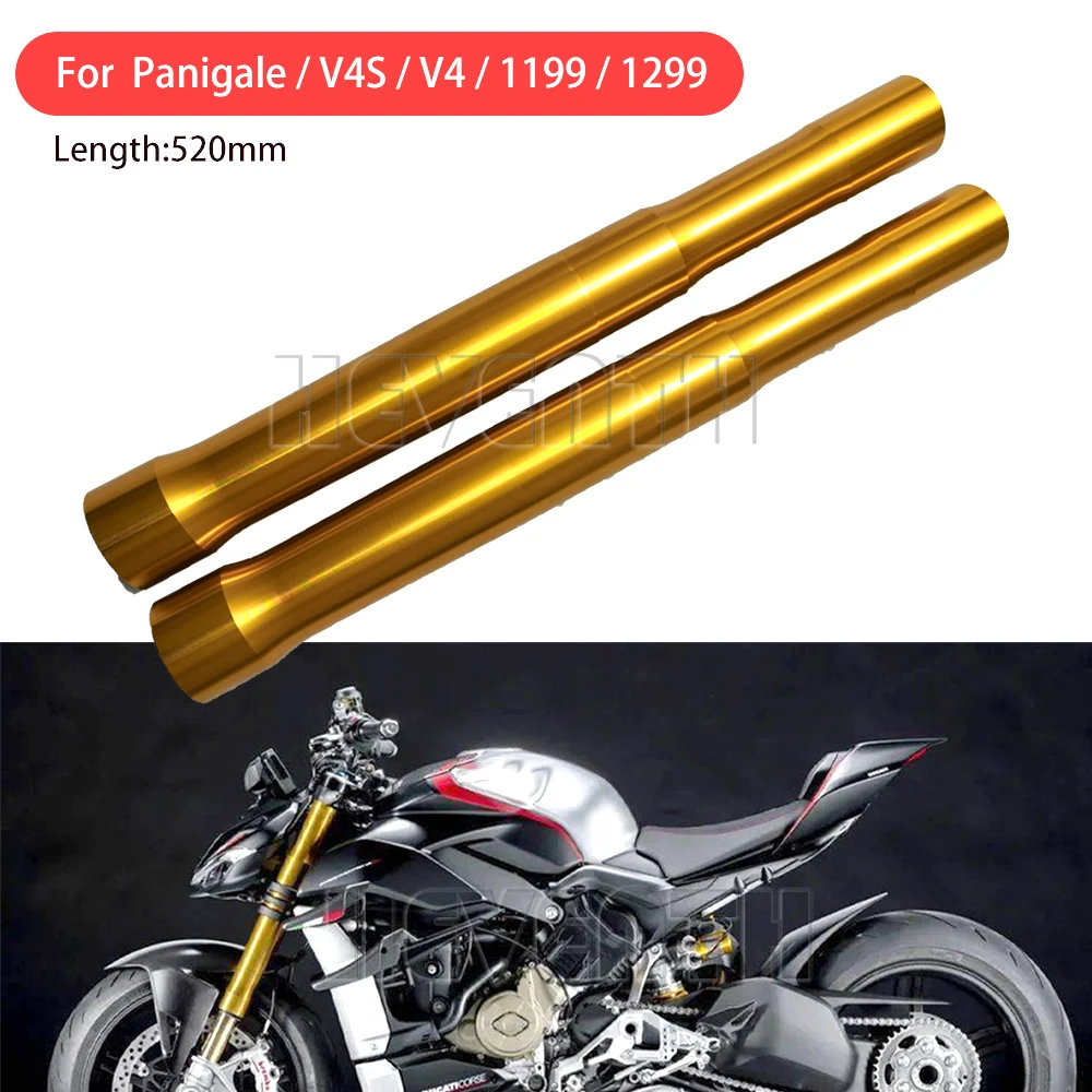 

Motorcycle Front Fork Outer Tubes Pipes For Ducati Panigale V4S 2021 V4 2019-2022 1199 1299 Front Fork Stanchions Bars 520MM