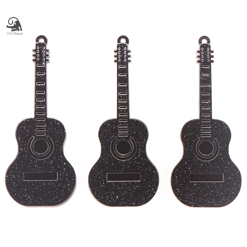 

1pc 1/12 Miniature Dollhouse Guitar Model Dollhouse Simulation Musical Instrument Toy Dolls House Decor Accessories