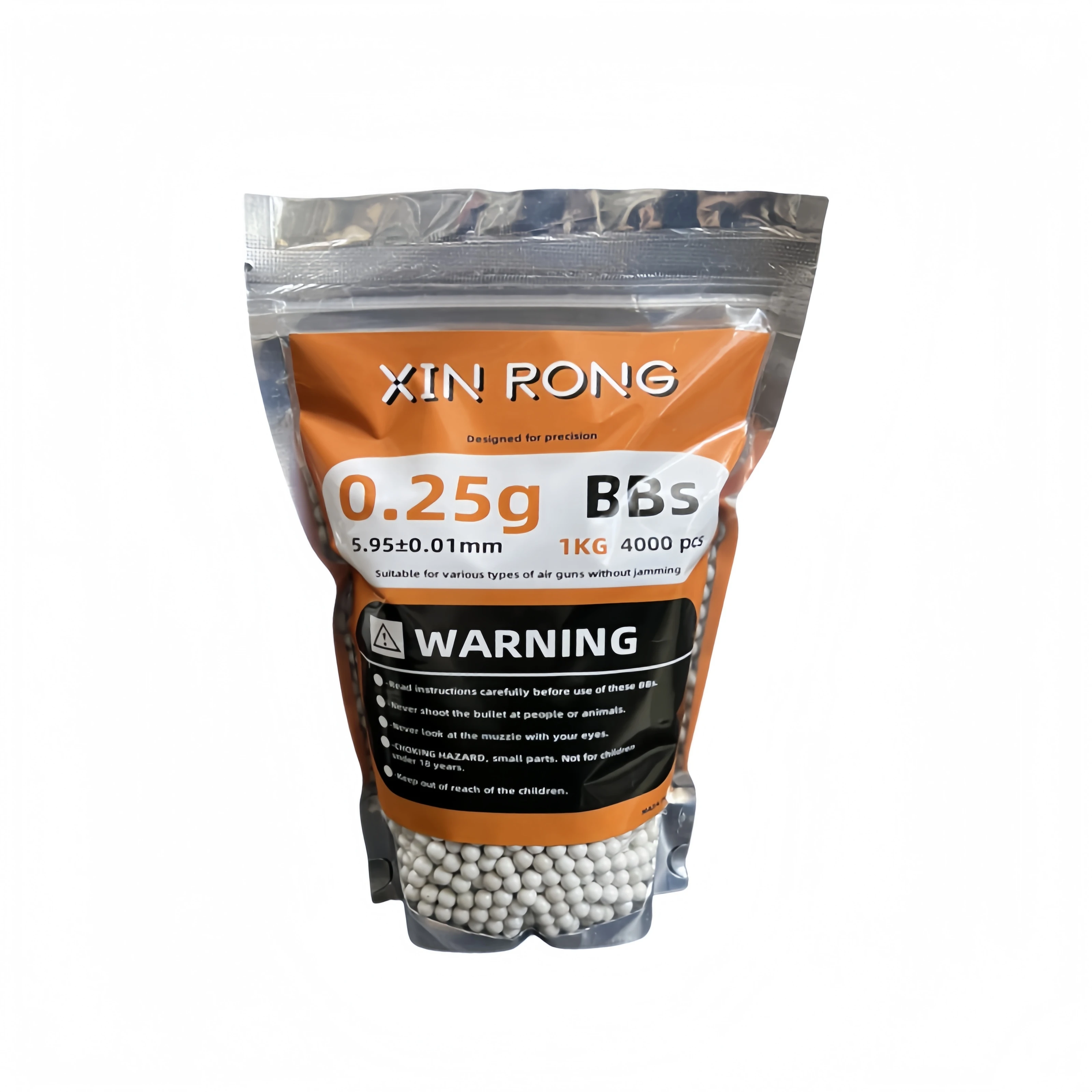 5000 라운드 Airsoft Paintball 5.95mm BBs 총알 0.2g/0.25g 스트라이크 볼 전술 에어건 슈팅 장난감 용 고품질 BB 공