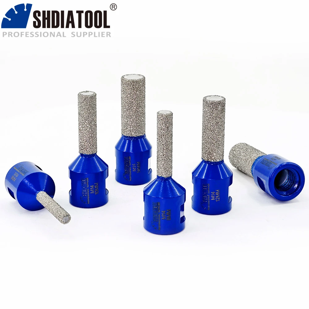 

SHDIATOOL Diamond Drilling Milling Bit 1/2Pcs Dia6-16mm Hole Saw Opener For Marble Ceramic Tile Granite Grinding Finger Bits