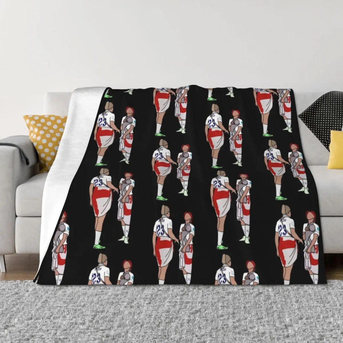 

Ella Toone and Alessia Russo Throw Blanket heavy to sleep Furry Single christmas gifts Blankets