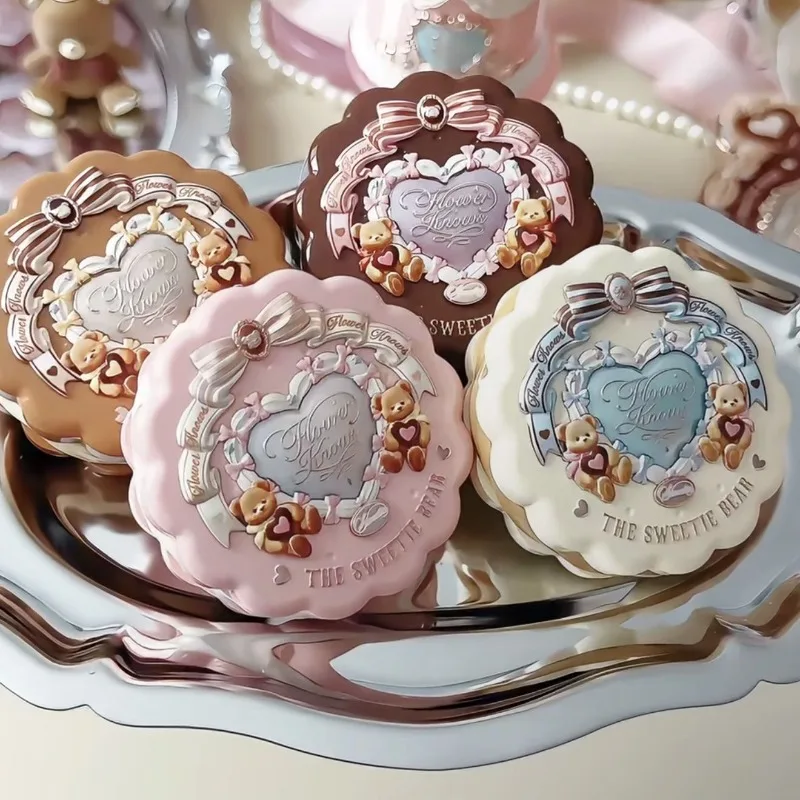 Flowers Know Blush THE SWEETIE BEAR COLLECTION Silk Satin Blusher Powder for Cheeks Face Bunny Garden Blushs Matte Finish