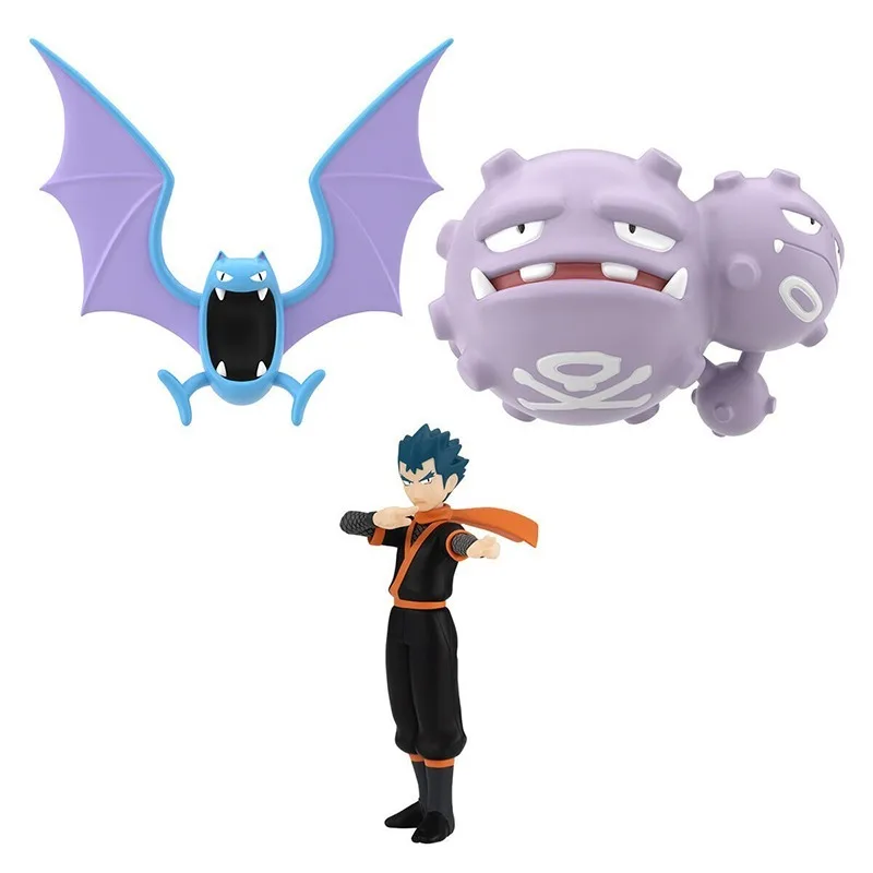 

In Stock Original Bandai Smogmog Golbat Koga Pocket Monsters Pokémon Scale World Anime Portrait Model Toy Collection Doll Gift