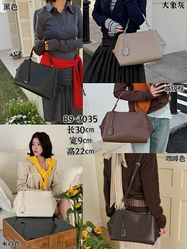 Fashionable Large Capacity Soft Zipper Genuine Leather Handbag Women's Crossbody Single Shoulder Bag British Style