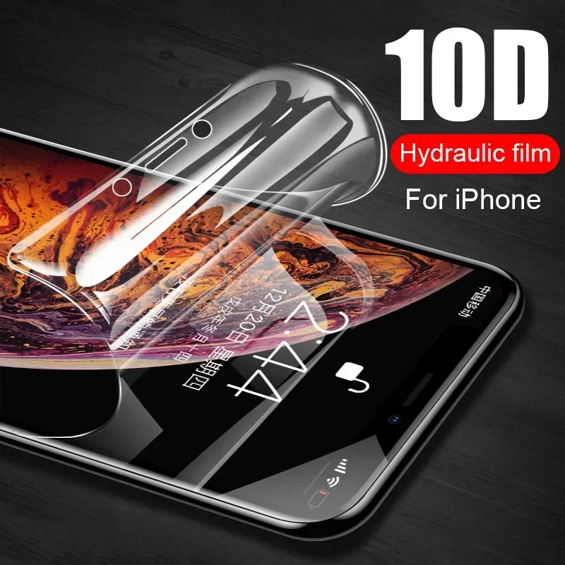 

10D Full Cover Hydrogel Film On the Screen Protector For iPhone 12 Pro Max 11 Pro XR XS X Screen Protector On iPhone 8 7 6S Plus