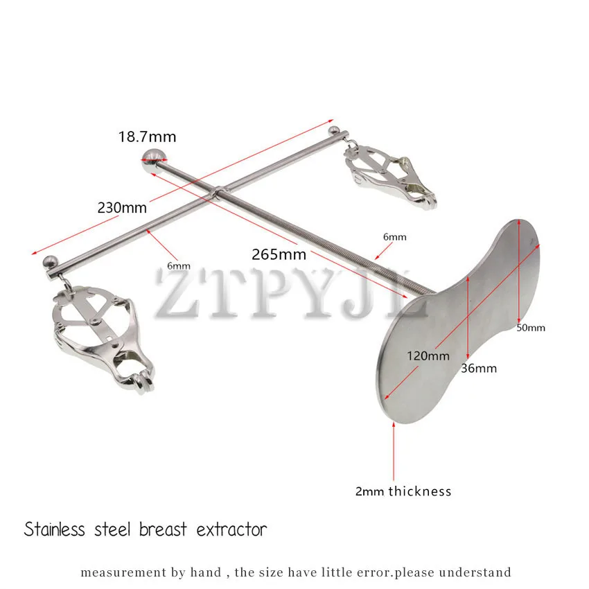 Stainless Steel BDSM Nipple Clamp Spreader Erotic Bondage Breast Clip Stimulation Restraints Slave Sex Toys For Couples Women