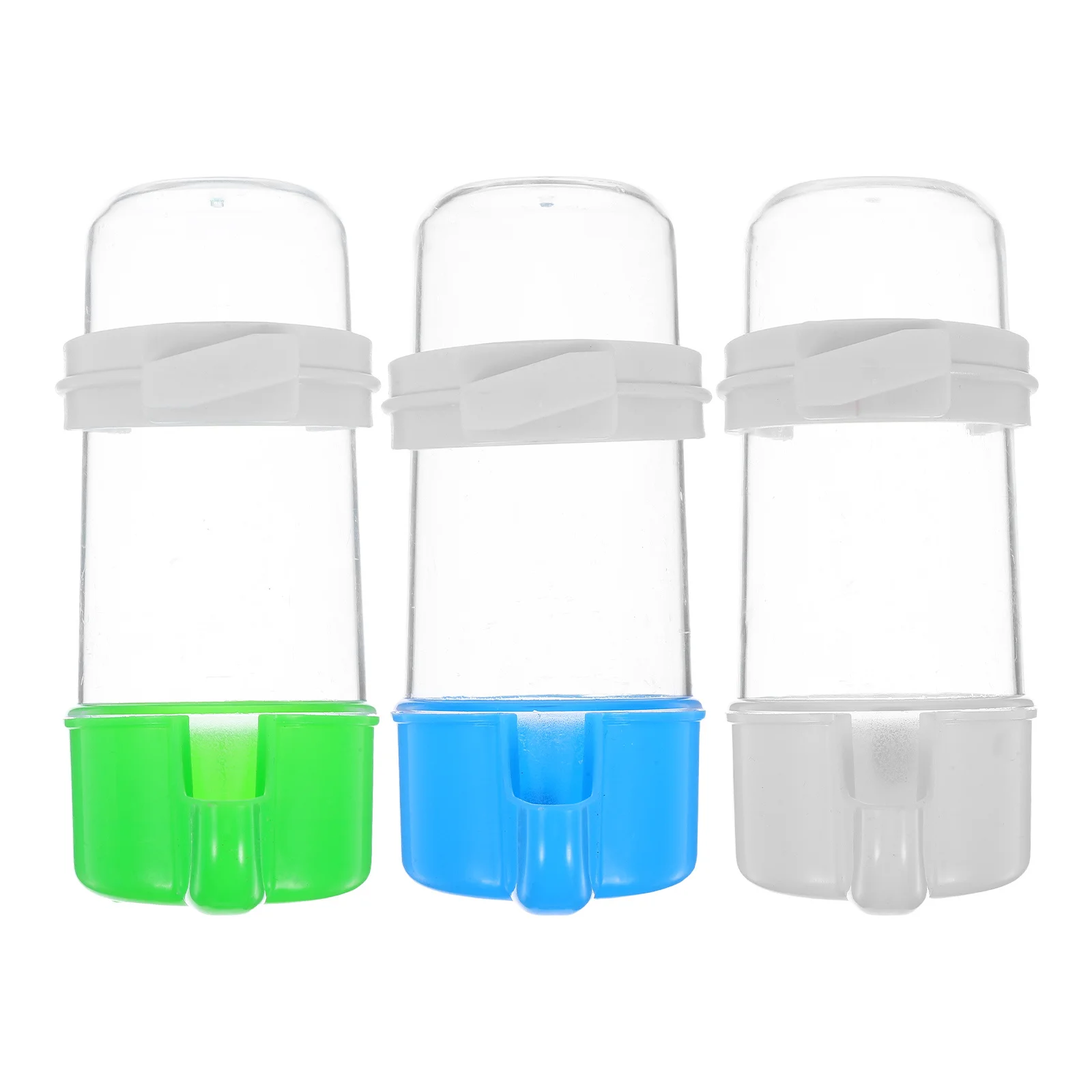 

3Pcs Automatic Bird Water Feeder Parrot Large 240ml Suspended Cage Dispenser for Budgie Cockatiel Canary Cage Use