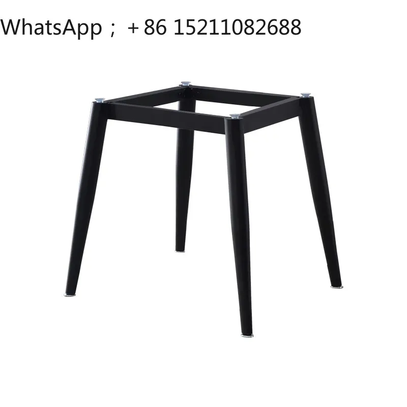 LLY light luxury wrought iron bracket square coffee table simple table legs small apartment sofa side table tripod
