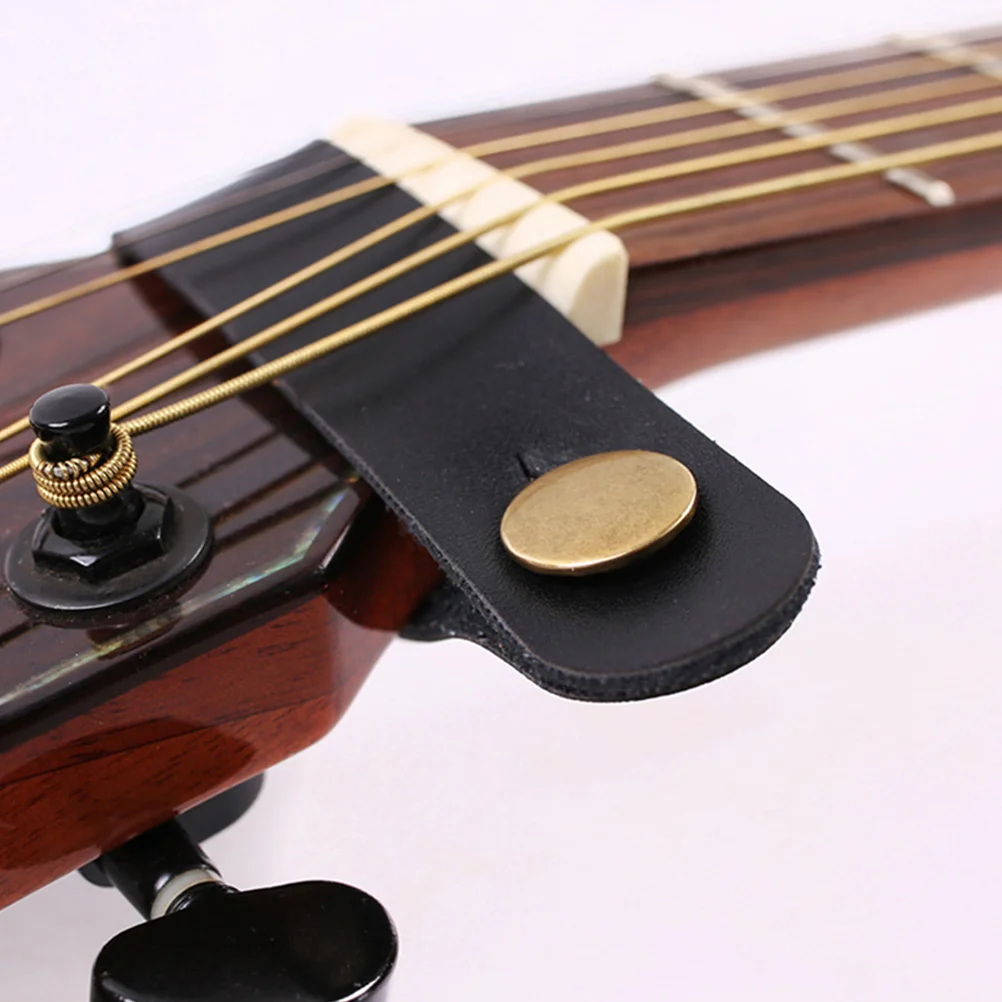 

2 Pcs Headstock Neckband Convenient Guitar Strap Straps Adapters Simple Practical Microfiber