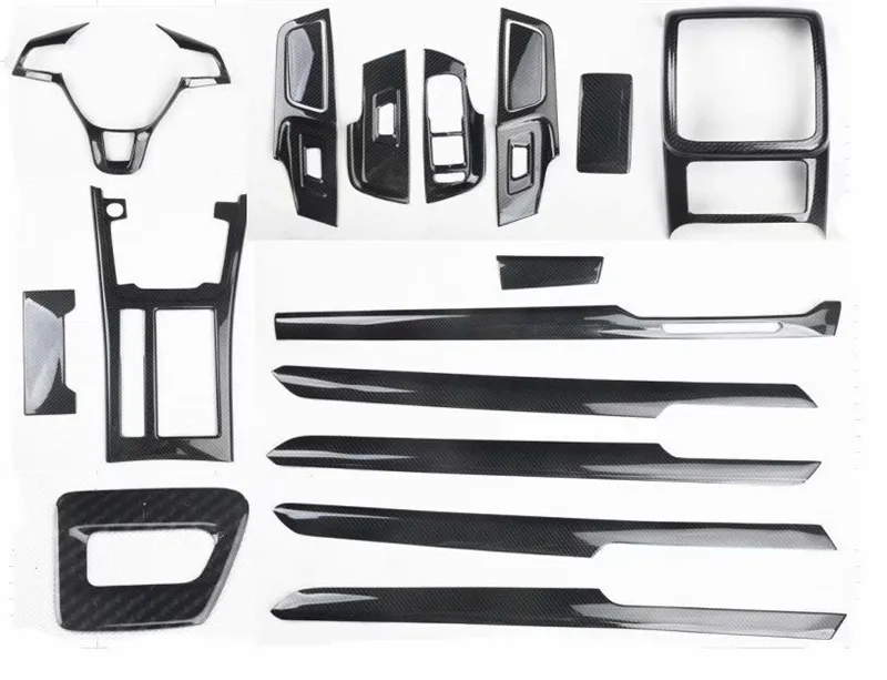 Autocollants de Voiture en Fibre de Carbone ABS, Couverture de Décoration Intérieure pour Volkswagen Passat B8 Berline 2016-2018, 1Lot