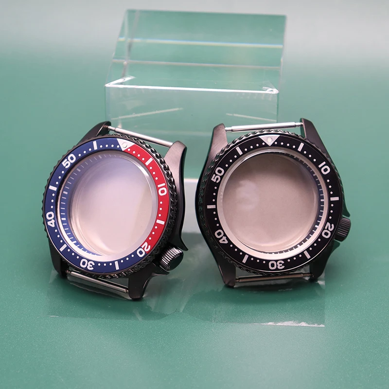 

Diving 20bar at 3.8 SKX 42.5mm PVD Black Watch Case Sapphire Glass For Seiko NH35 NH36 NH38 NH34 Movement 28.5mm Dial Solid Back