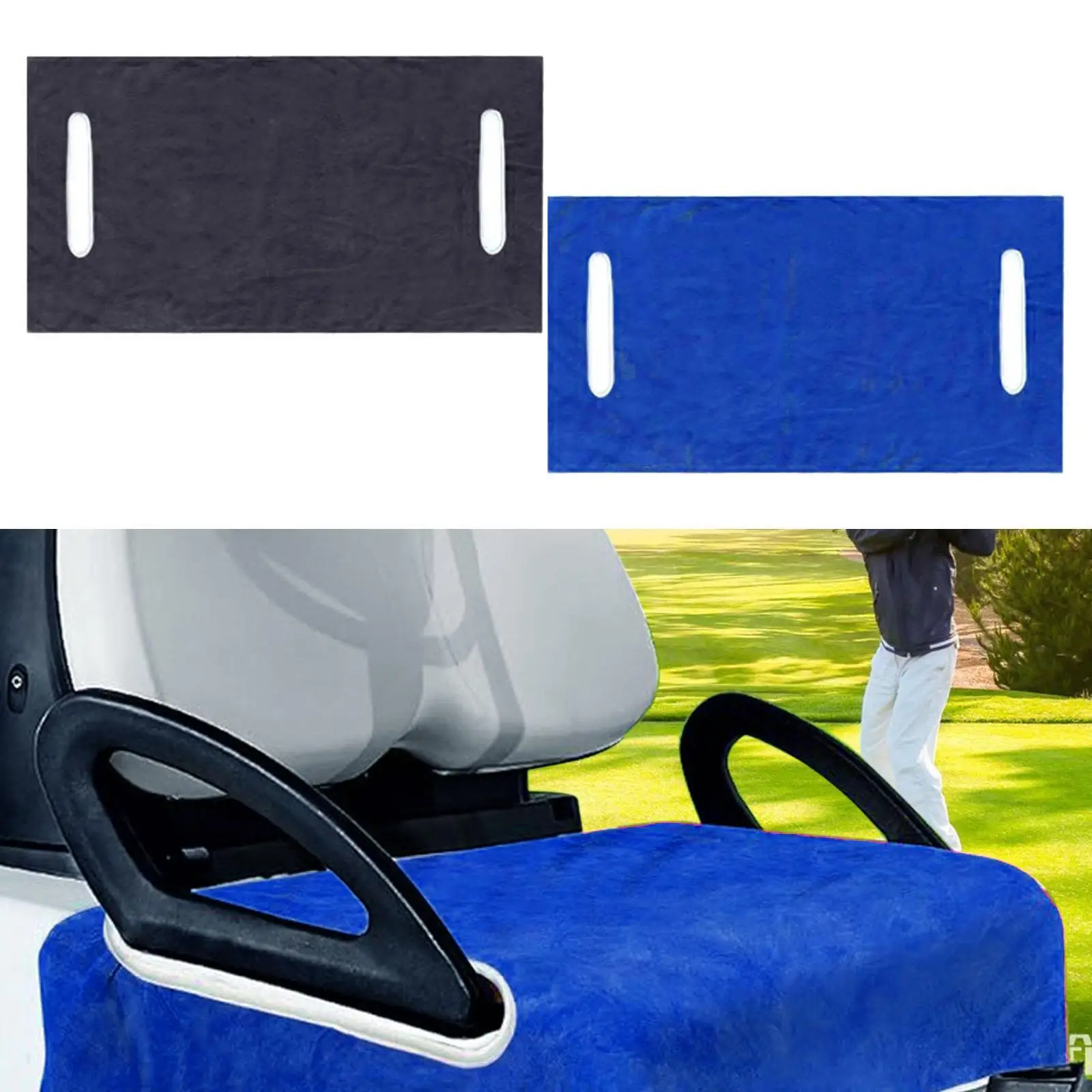 

Чехол для сиденья гольф-кара для экскурсионных автомобилей, простая установка, удобный, защитный, многоразовый, однотонный коврик 80x130 см