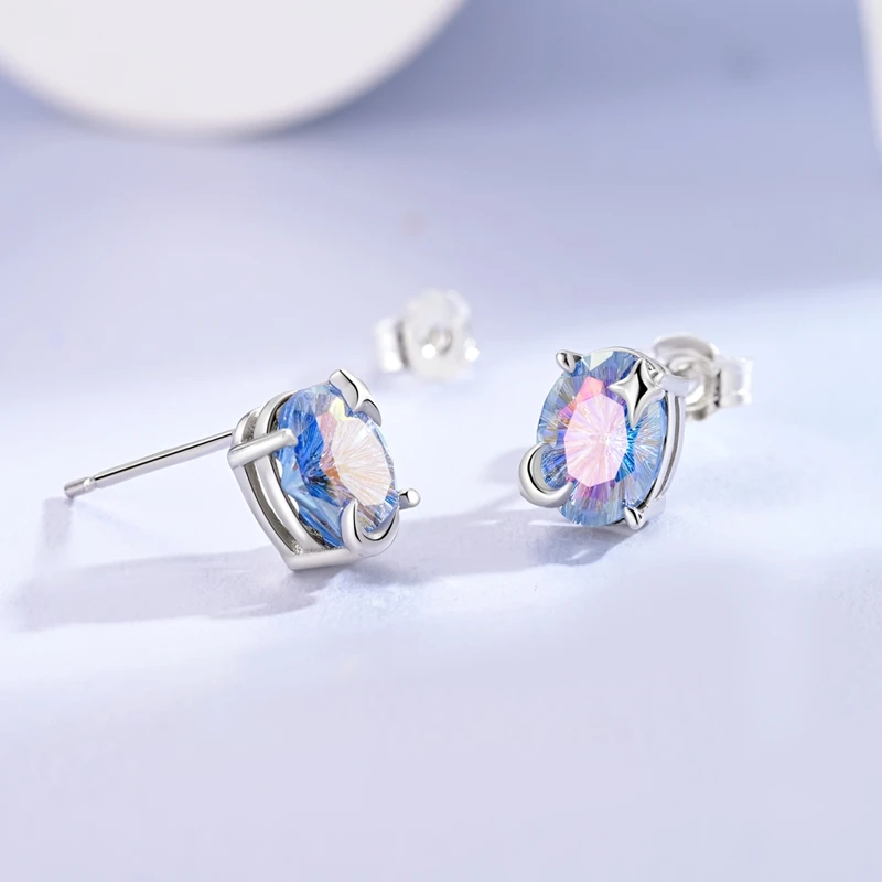Earrings 925 Silver Shining Heart Shaped Zircon Butterfly Hoop Earrings For Women Engagement Birthday Proluxe Fine Jewelry Gift
