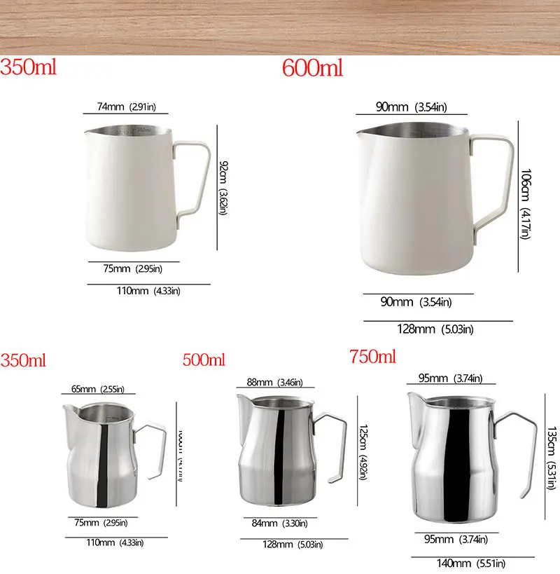 Waage aus Edelstahl 304, Mund, Latte, Dampf, Kaffee, Milch, Blase, Topf, Schlagzylinder, Kran, Farbprozess, Küche, Café, Zubehör – Detail 5