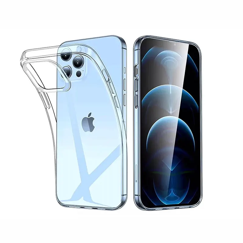 Clear Phone Case For iPhone 11 12 13 14 Pro Max Case Silicone Soft Cover For iPhone 15 X XS Max XR 8 7 Plus SE 2020 Back Cover