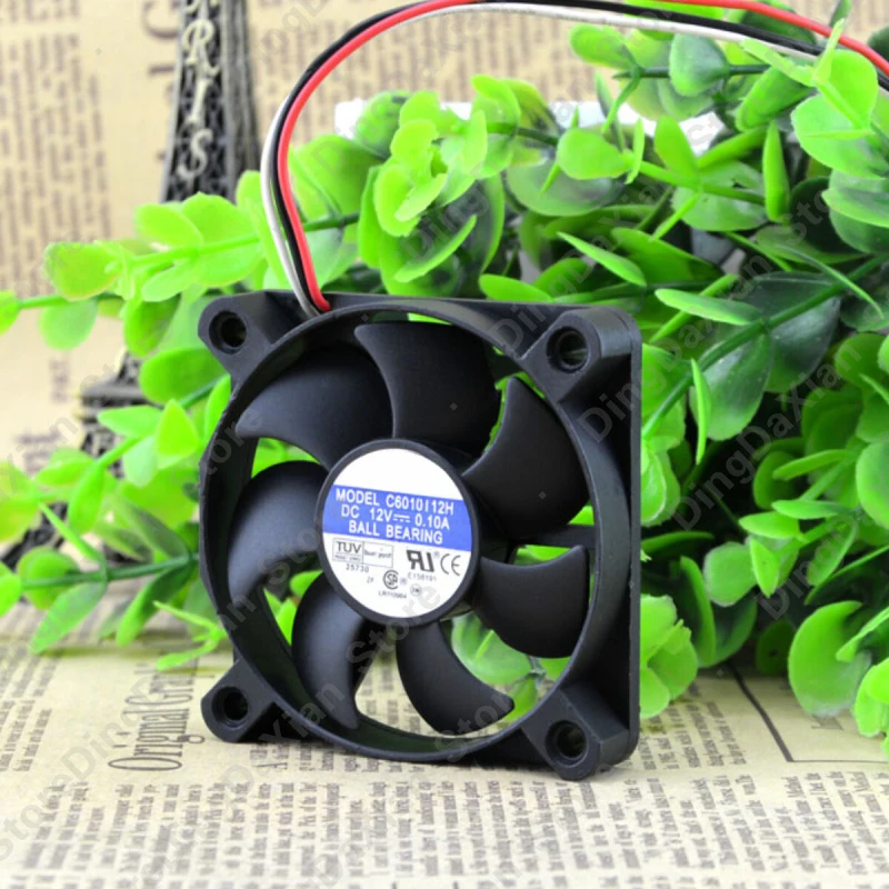X 1PCS AVC C6010T12H | 12V 0.10A | 6CM | Mute Industrial Chassis Fan