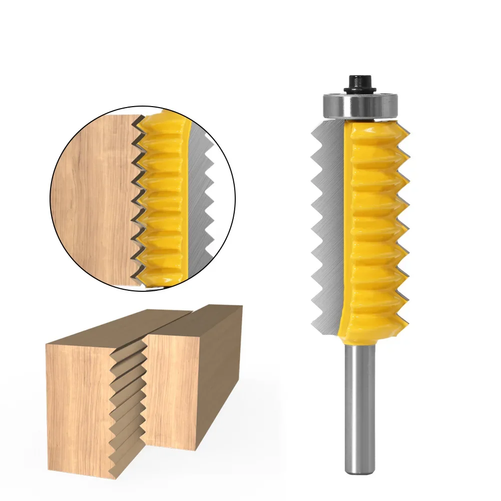 Finger Joint Glue Milling Cutter Raised Panel V Joint Router Bits for Wood multi-tooth Tenon Cone Tenoning Bit Woodworking Tools