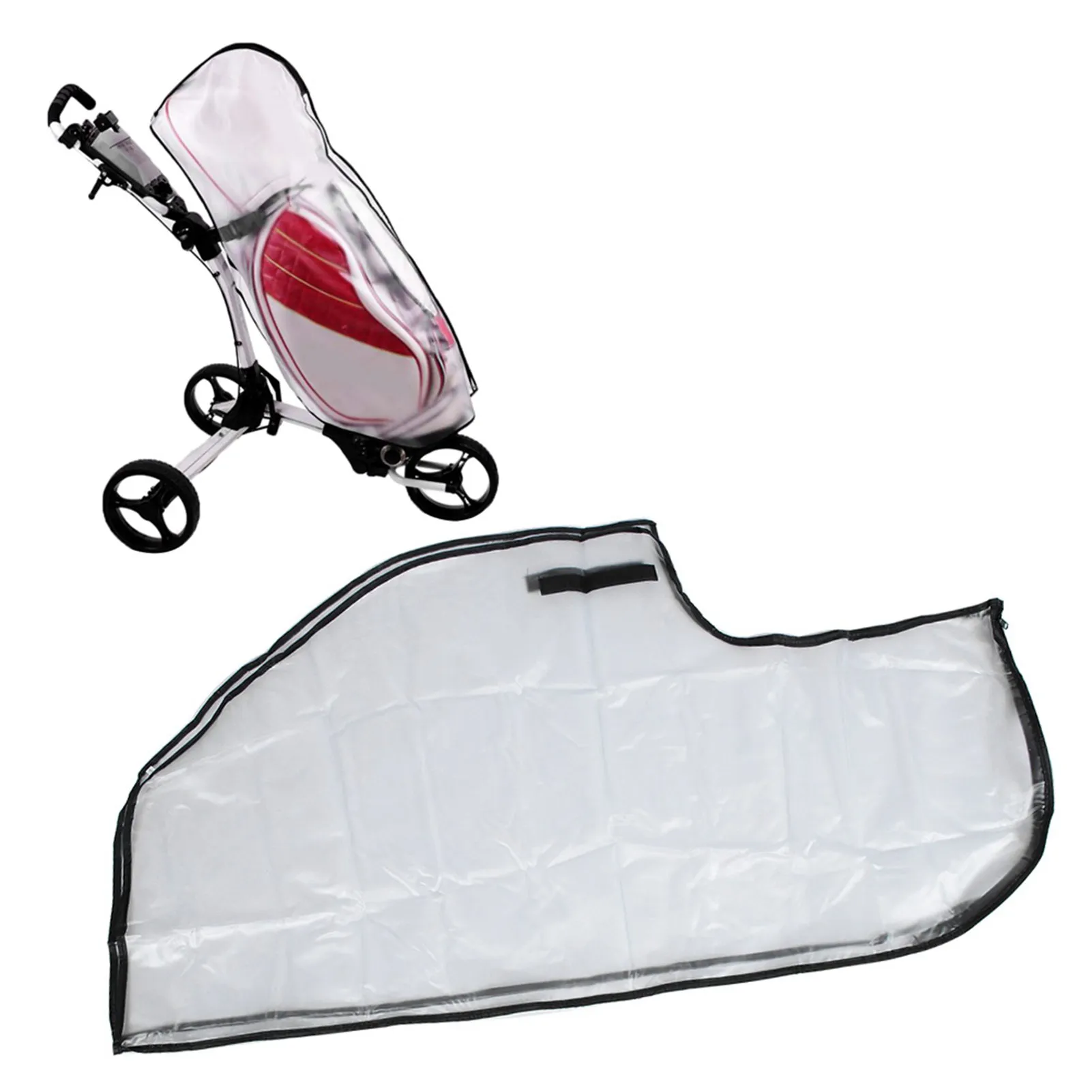 

Transparent Practical Rainproof Waterproof Dustproof Golf Bag Cover