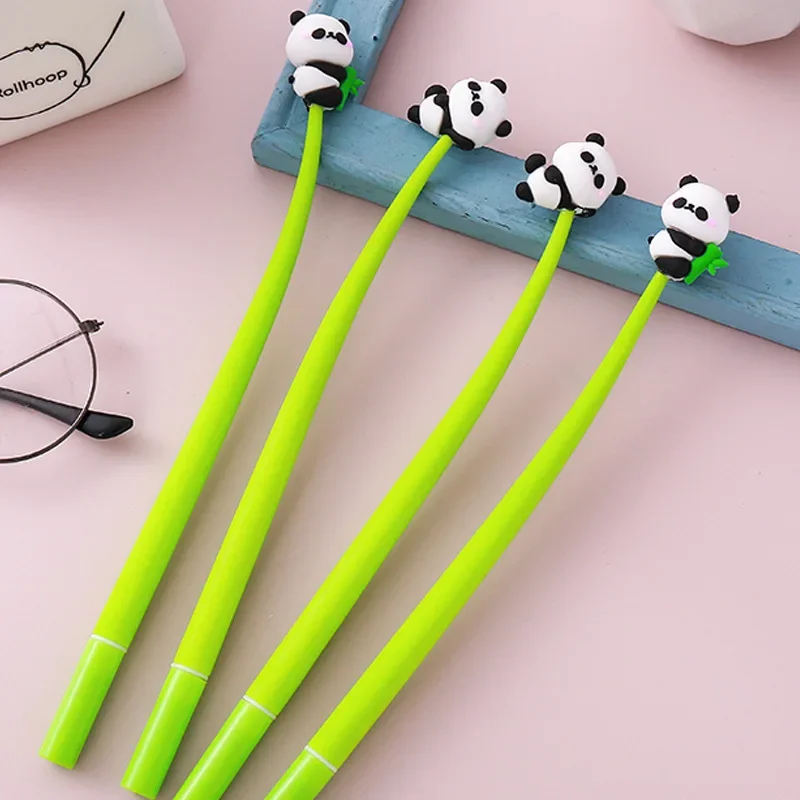 Cute Panda Shaker Pens, 3 Colors, Birthday Party Favors, Wedding Guest Keepsake Giveaways, Pinatas for Kids, 4 Pieces